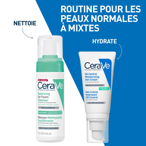 CeraVe Mousse Nettoyante Équilibrante 148 ml Peau Éclatante Pharma360