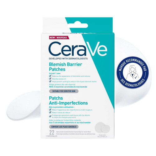CeraVe Patchs Anti-Imperfections 22 patchs Peau nette et apaisée