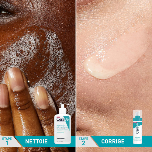 CeraVe Gel Moussant 236ml Sérum Rétinol 30ml Anti-Imperfections Peau Unie