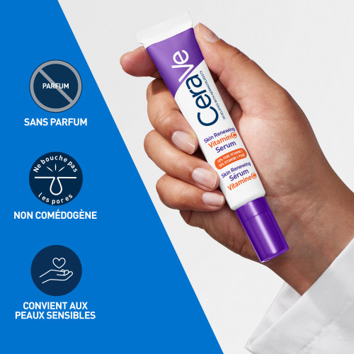 CeraVe Skin Renewing Sérum Vitamine C 30ml Éclat Anti-Âge Pharma360