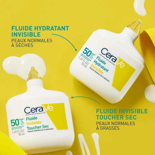 CeraVe Fluide Hydratant SPF50 50 ml Protection & Hydratation 24h