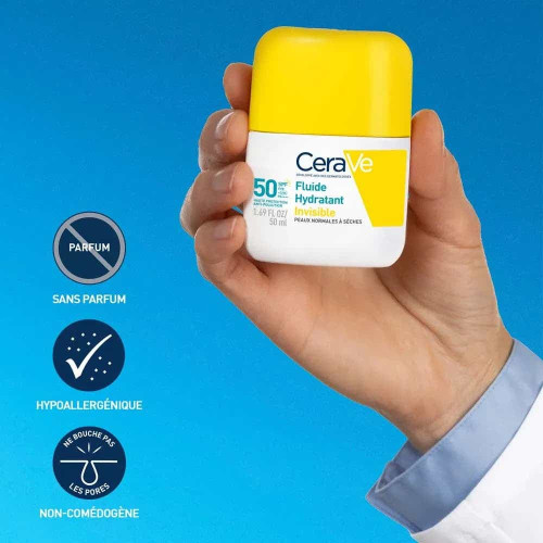 CeraVe Fluide Hydratant SPF50 50 ml Protection & Hydratation 24h