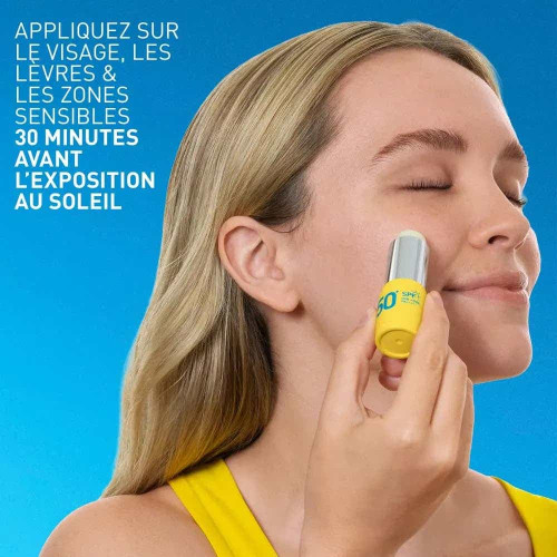 CeraVe Stick Solaire Invisible SPF50+ 8g Protection Peaux Sensibles