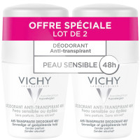 VICHY Déodorant Anti-transpirant 48H 2x50mL - Ultra-tolérant