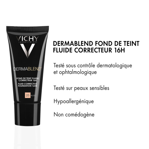 VICHY DERMABLEND Fond Teint Correcteur 30mL Bronze - Correction 16H