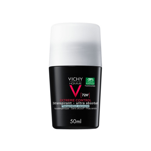 VICHY Homme Déodorant Extrême 50mL - Contrôle 72H Parapharmacie