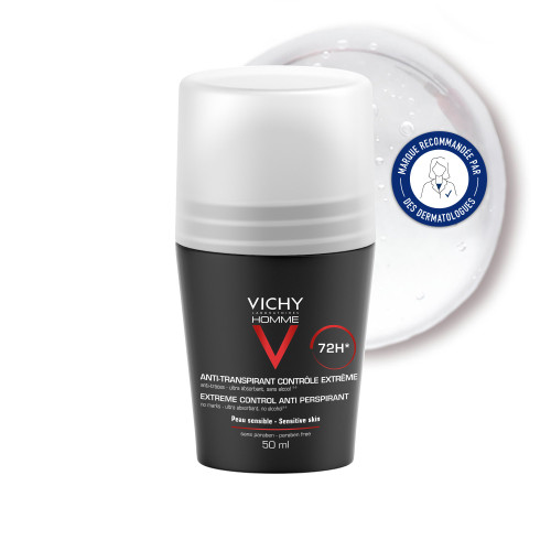 VICHY Homme Déodorant Extrême 50mL - Contrôle 72H Parapharmacie