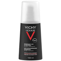 VICHY Homme Déodorant Vaporisateur 100mL - Fraîcheur et Protection