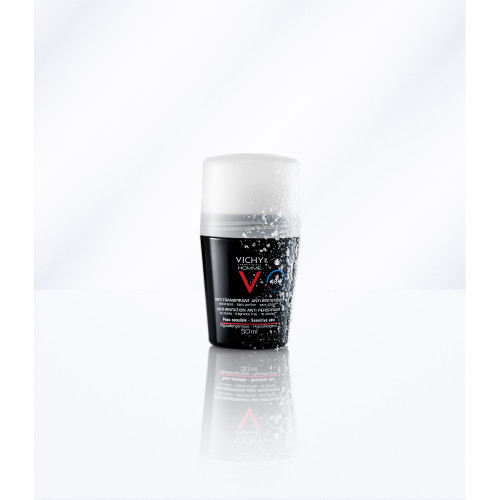 VICHY Homme Déodorant Peaux Sensibles 50mL - Efficacité 48H