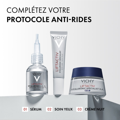 VICHY LIFTACTIV Crème Nuit Anti-rides 50mL - Fermeté et Anti-âge
