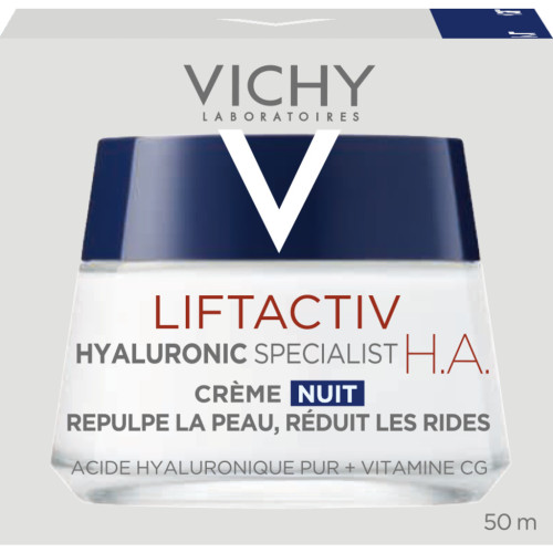 VICHY LIFTACTIV Crème Nuit Anti-rides 50mL - Fermeté et Anti-âge