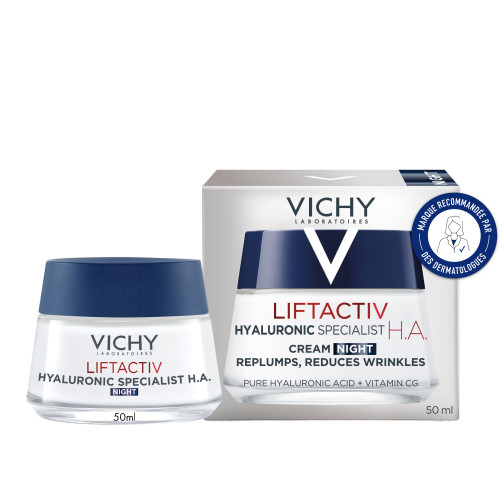VICHY LIFTACTIV Crème Nuit Anti-rides 50mL - Fermeté et Anti-âge