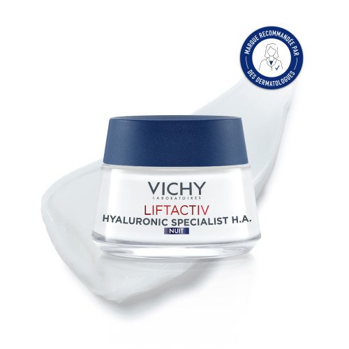 VICHY LIFTACTIV Crème Nuit Anti-rides 50mL - Fermeté et Anti-âge