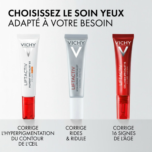 VICHY Liftactiv Yeux 15mL - Soin Correcteur Intégral