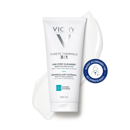 VICHY Pureté Thermale Lait Démaquillant 300mL - Peau Sensible