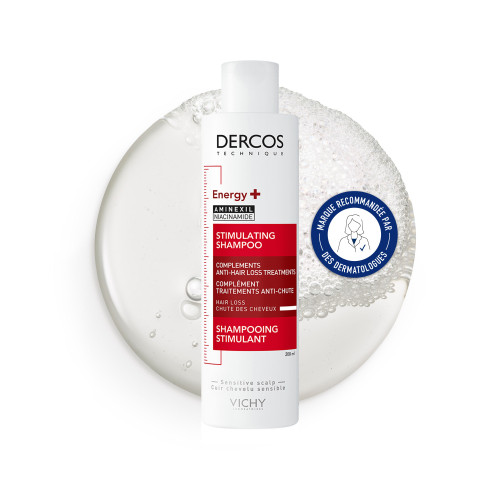 VICHY DERCOS Shampooing Energisant 2x200mL - Anti-Chute Aminexil