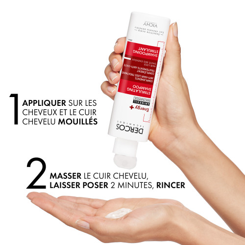 VICHY DERCOS Shampooing Energisant 2x200mL - Anti-Chute Aminexil