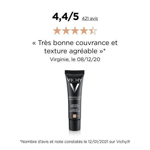 VICHY DERMABLEND 3D Correction 30ml n°35 Sand - Haute couvrance