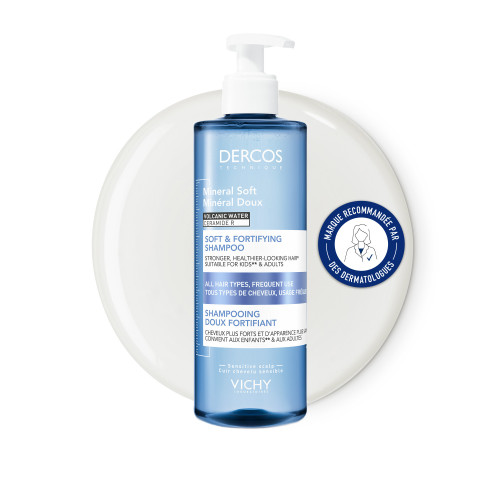 VICHY DERCOS Shampooing 400mL - Force et Brillance pour tous