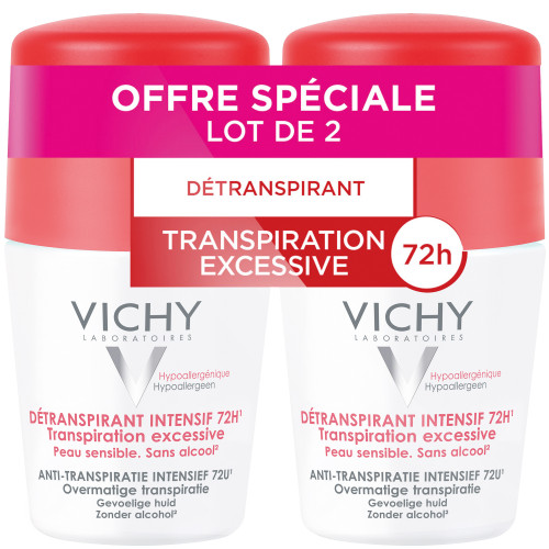 VICHY Détranspirant Intensif 72h 100ml - Efficacité Anti-Transpirante