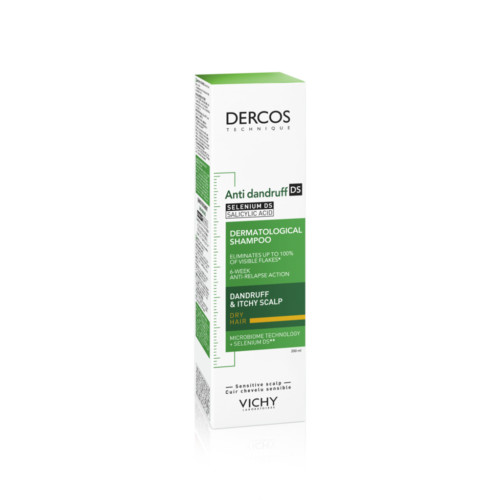 VICHY DERCOS 200mL - Shampooing Anti-Pelliculaire Cheveux Secs