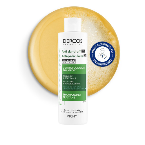 VICHY DERCOS 200mL - Shampooing Anti-Pelliculaire Efficace 6 Semaines