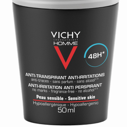VICHY Homme Déodorant 48H 2x50mL - Efficacité Longue Durée