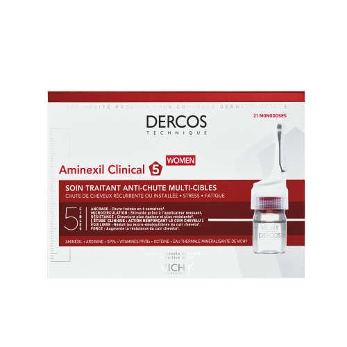 VICHY Dercos Aminexil Clinical 5 Femmes 21 Monodoses - Anti-chute