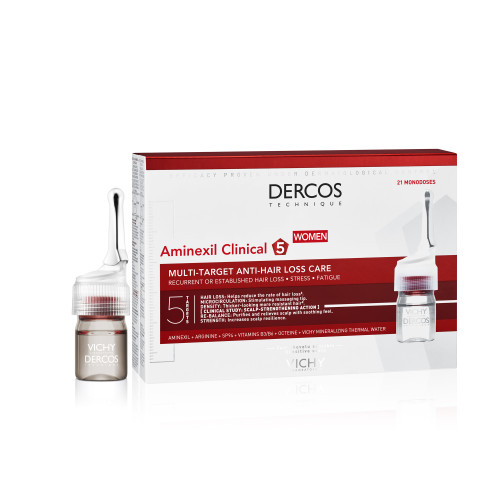 VICHY Dercos Aminexil Clinical 5 Femmes 21 Monodoses - Anti-chute