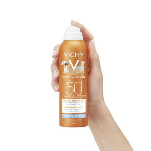 VICHY IDEAL SOLAIRE Brume Anti-sable 200mL - Protection Enfants SPF50+