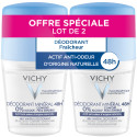 VICHY Déodorant Minéral 2x50mL - Efficacité 48h Sans Aluminium