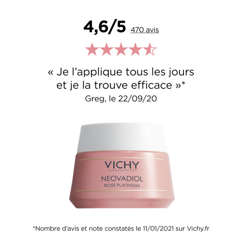 VICHY NEOVADIOL Rose Platinium 50mL - Éclat et Vitalité
