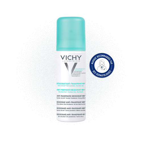 VICHY Déodorant Anti-Transpirant 125ml - Efficacité 48H sur