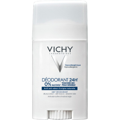 VICHY Déodorant Stick 24H Sans Aluminium 40mL - Efficace et Doux,