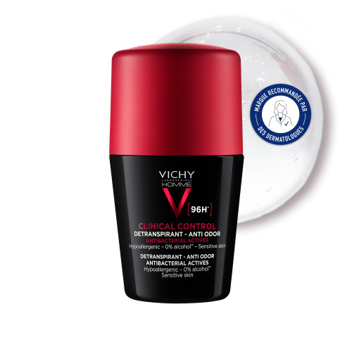 Vichy Homme Clinical Control 50ml - Déodorant 96h Anti-Odeurs
