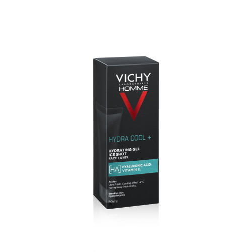 VICHY Hydra Cool+ 50ml - Hydratant Visage Homme Sensible