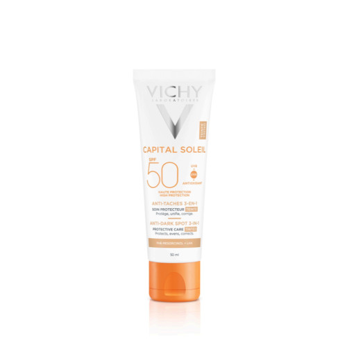 VICHY Capital Soleil Anti-Taches SPF50+ 50ml - Unifie et Prévient sur