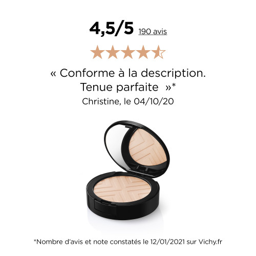 VICHY Dermablend Opal 9.5g - Unifie et Protège, Absorbe Sébum