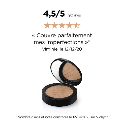 VICHY Dermablend Fond Teint Gold 9.5g - Unifie, Protège, Matifie