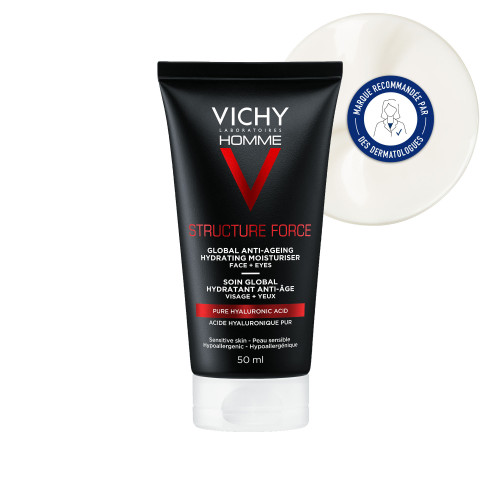 VICHY Homme Structure Force 50ml - Soin Anti-Âge Revitalisant