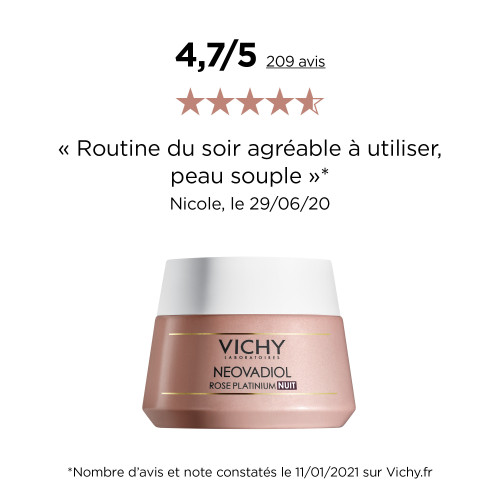 VICHY Neovadiol Crème Rose Platinium 50ml - Éclat et Vitalité