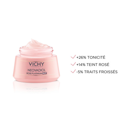 VICHY Neovadiol Crème Rose Platinium 50ml - Éclat et Vitalité