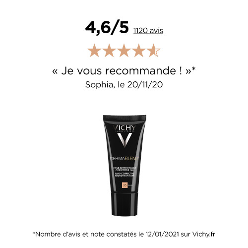 VICHY Dermablend 3D Correction 30ml - Teint Unifié 16H