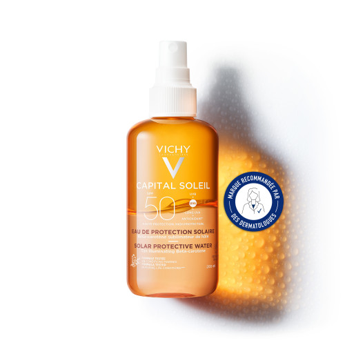 VICHY Capital Soleil SPF 50 200ml - Protection et Hâle Sublimé