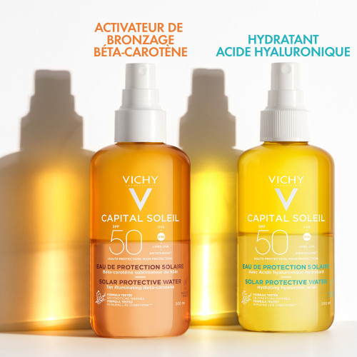 VICHY Capital Soleil SPF 50 200ml - Protection et Hâle Sublimé