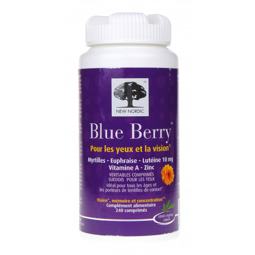 NEW NORDIC Blue Berry Format Economique 240 Comprimés-5420