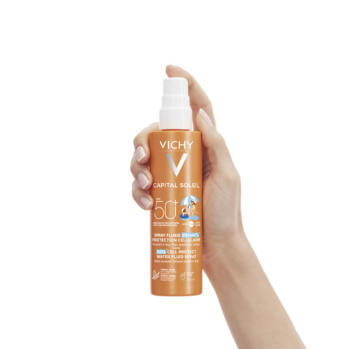 VICHY Capital Soleil Enfants SPF50+ 200ml - Protection Haute, Non Gras