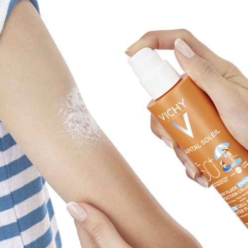 VICHY Capital Soleil Enfants SPF50+ 200ml - Protection Haute, Non Gras