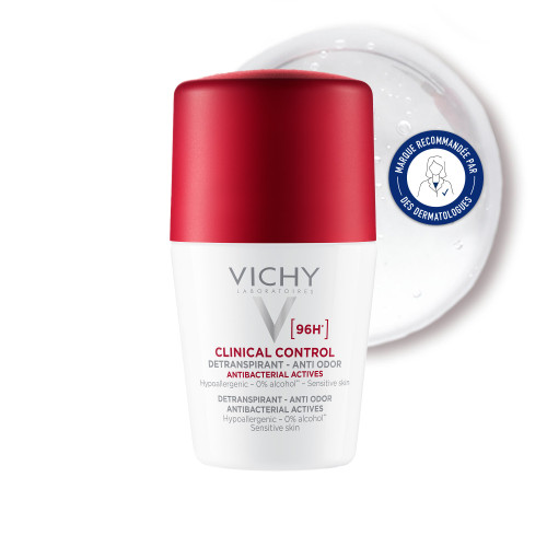VICHY Dermo-Tolérance Déodorant 50ml - Anti-transpirant 96h