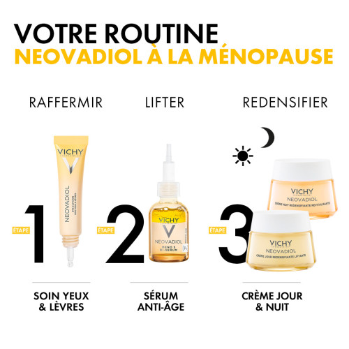 VICHY Neovadiol Soin Yeux & Lèvres 15ml - Raffermit et Nourrit